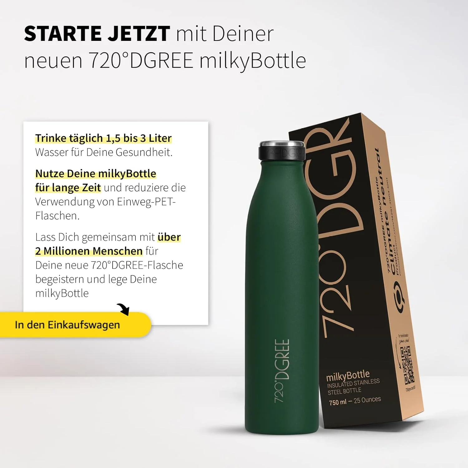 milkyBottle | Elegante & stylische Isolierflasche aus Edelstahl - Image 120