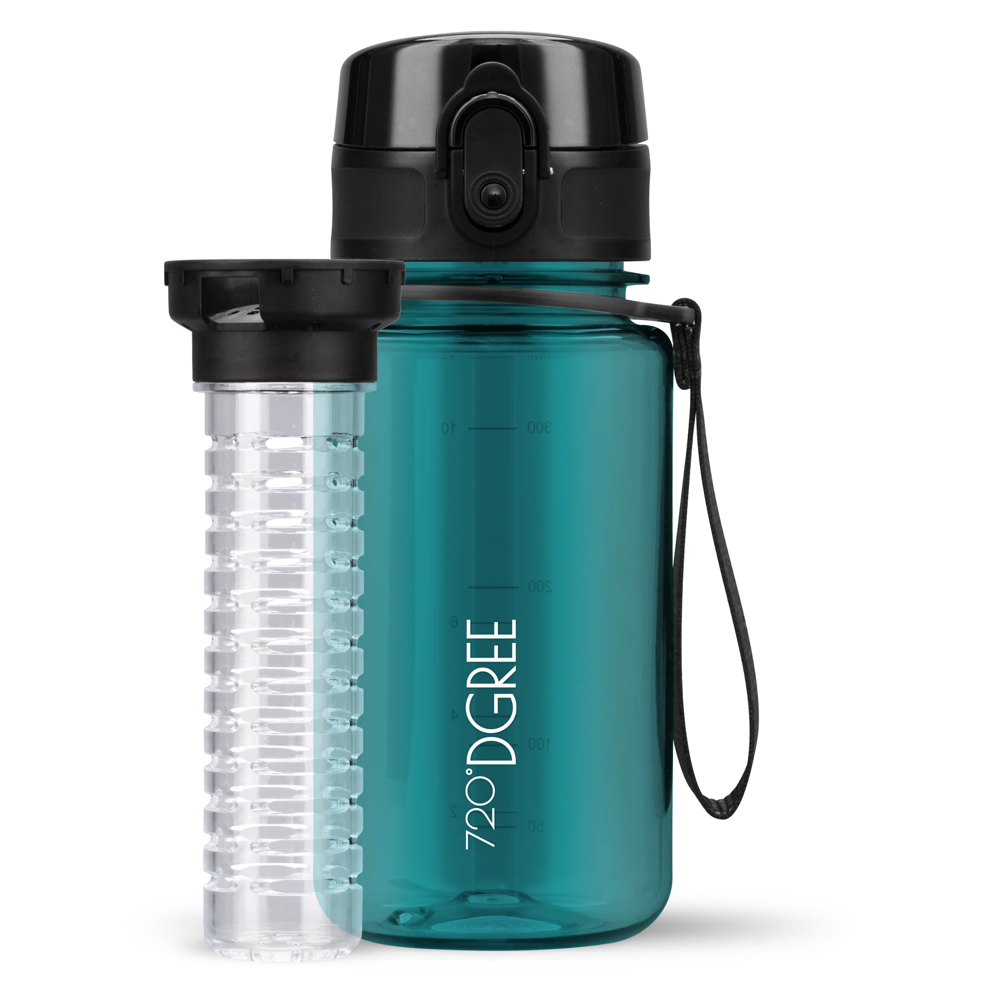uberBottle Trinkflasche | crystalClear Fruchtbehälter - 350ml - Image 12