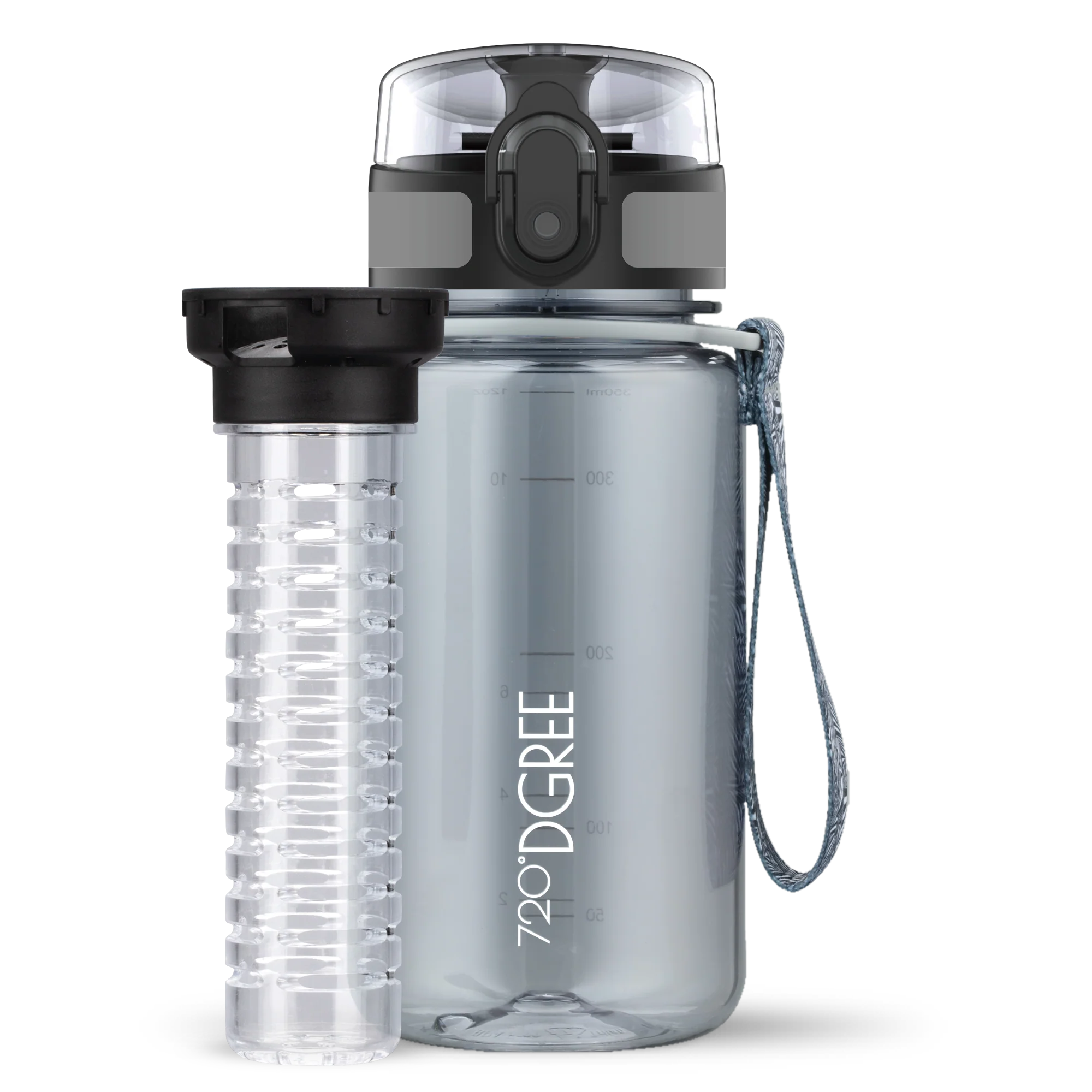 uberBottle Trinkflasche | crystalClear Fruchtbehälter - 350ml - Image 9