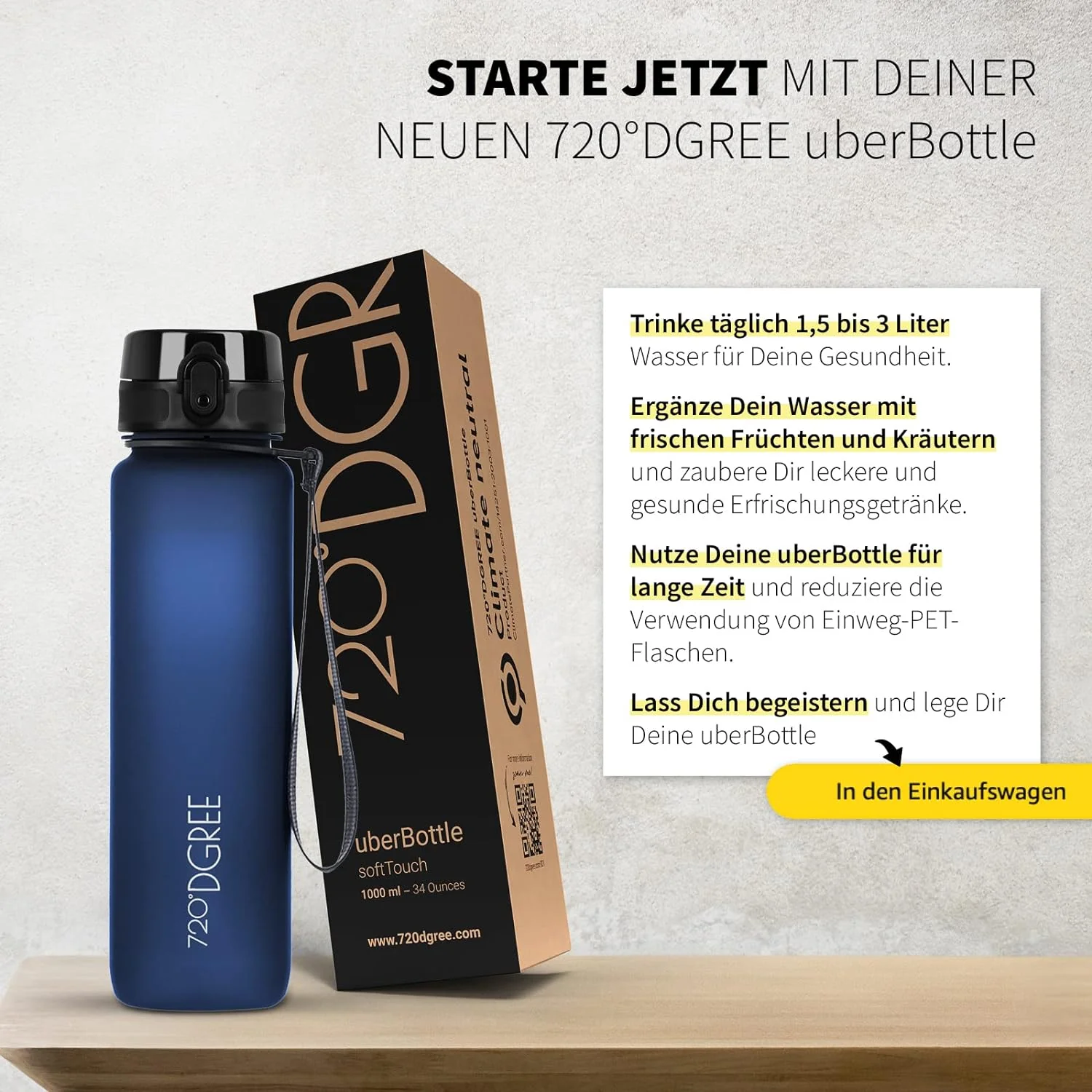 uberBottle Trinkflasche | softTouch Sieb - Image 100