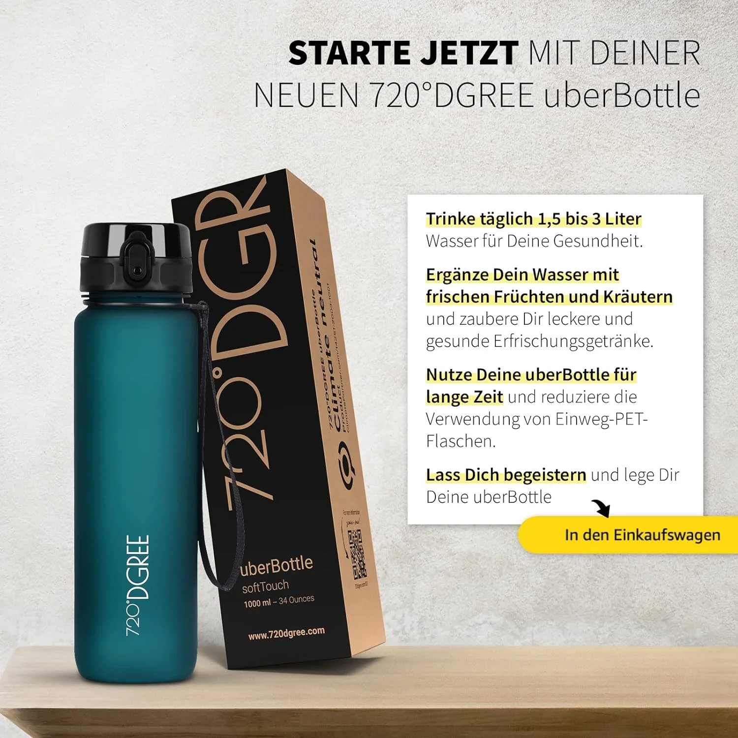uberBottle Trinkflasche | softTouch Sieb - Image 110