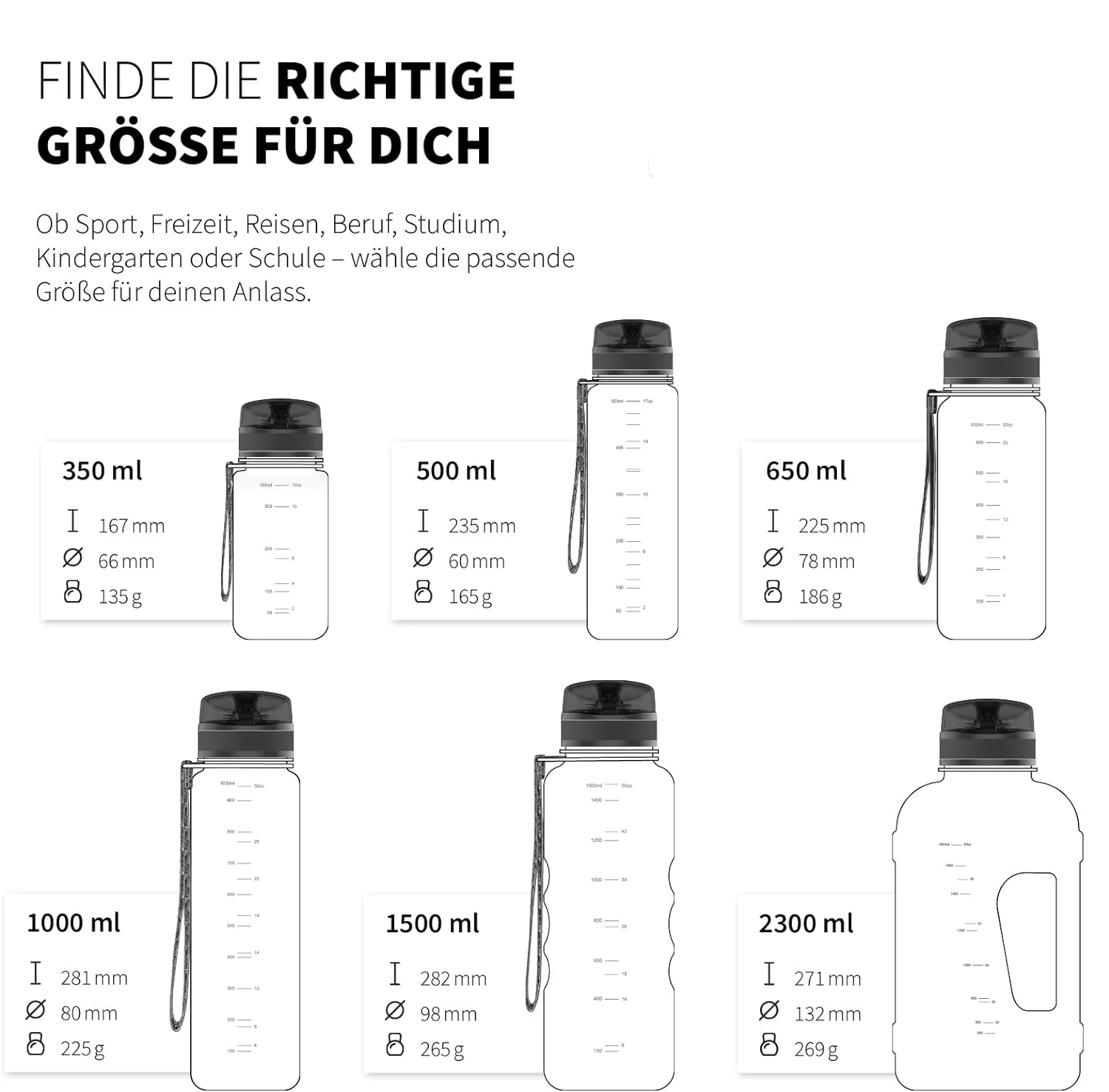 uberBottle Trinkflasche | softTouch Fruchtbehälter - Image 111